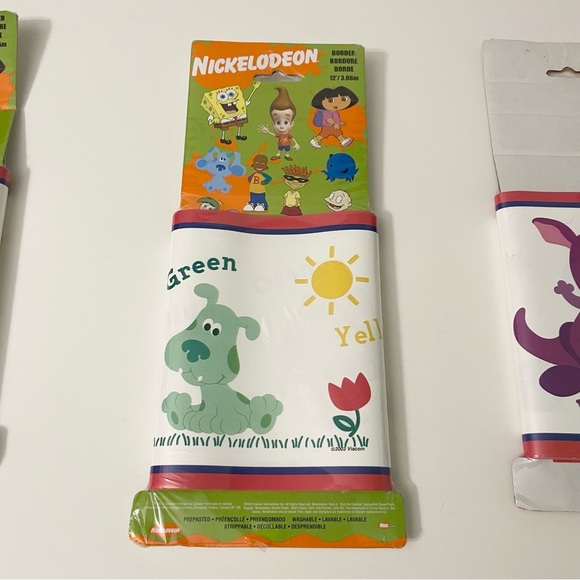 Vtg 2003 Nickelodeon Blues Clues Wallcovering Decorative Borders Lot of 3 - Picture 8 of 16